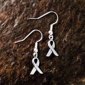 925 Sterling Silver Earrings | Breast Cancer Aware